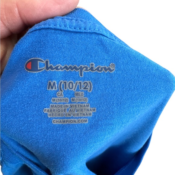 Champion Youth Boys T-Shirt Size Medium Blue Active Wear Champions - Picture 6 of 7